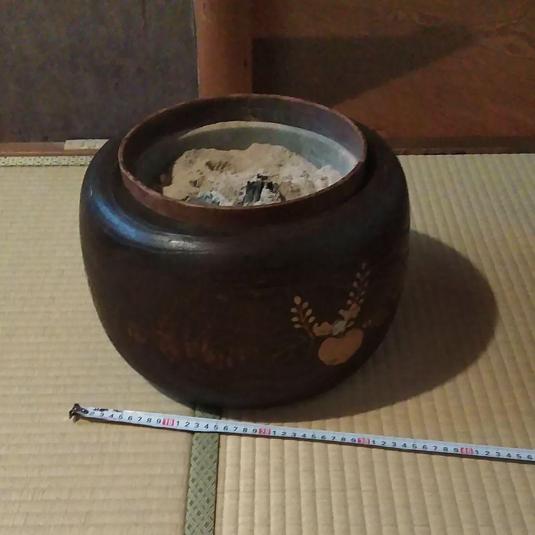 金巻き総桐火鉢