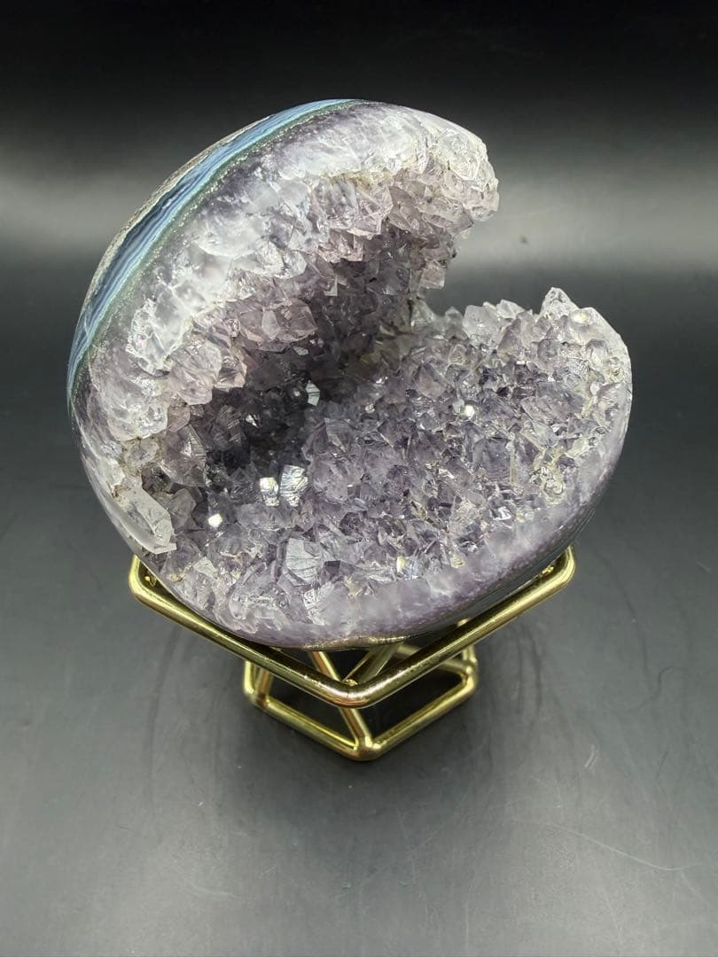 アメジスト 笑口 虹入り 210