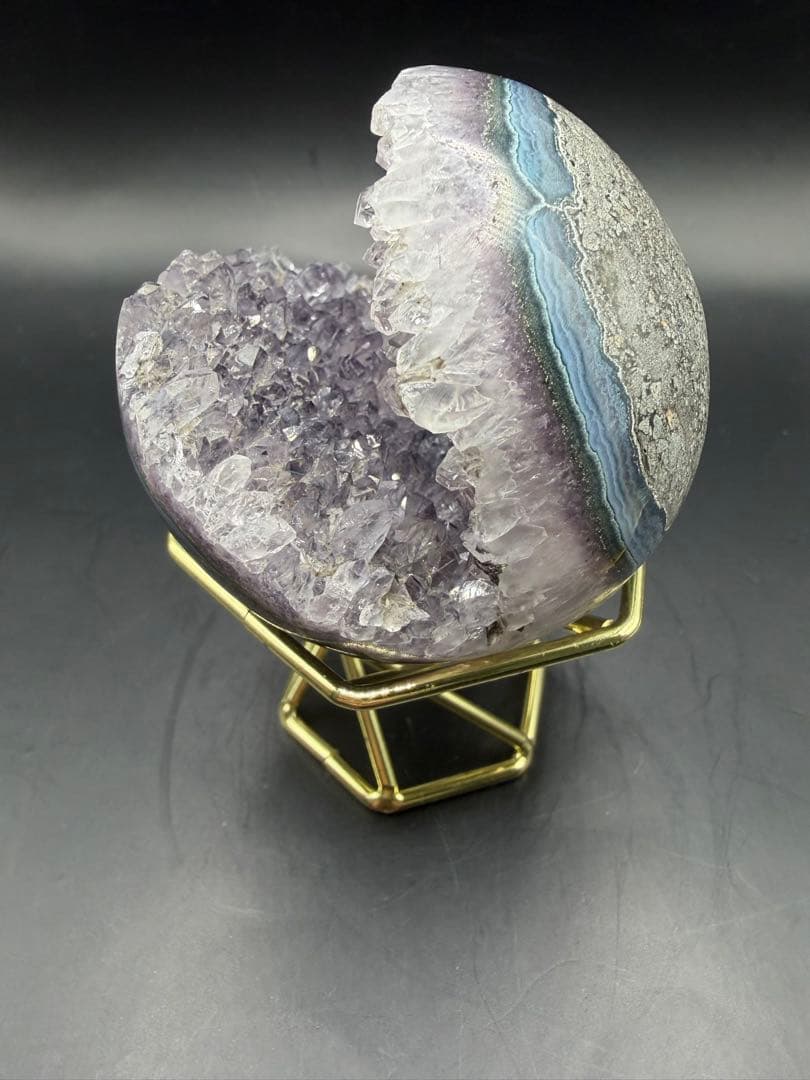 アメジスト 笑口 虹入り 210