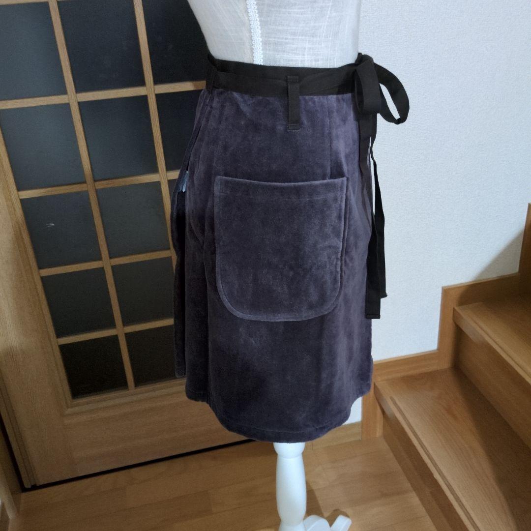 【新品・未使用❢】【最終価格】【ホットマン紫色 花柄エプロン】サイドポケット付き