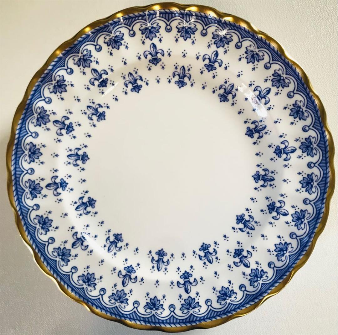 スポード  フルールドリスブルー　デザートプレート６枚セット