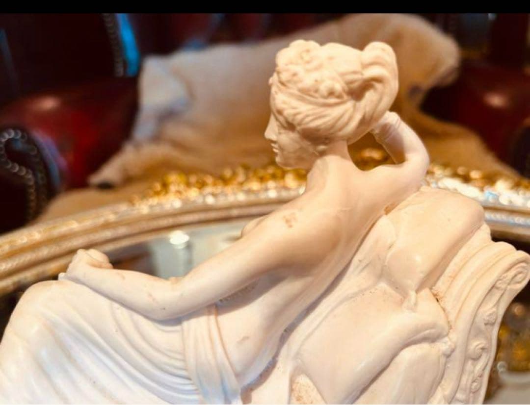 湯布院アンティーク イタリア製ポーリーヌ・ボナパルト ナポレオン妹 大理石 置物