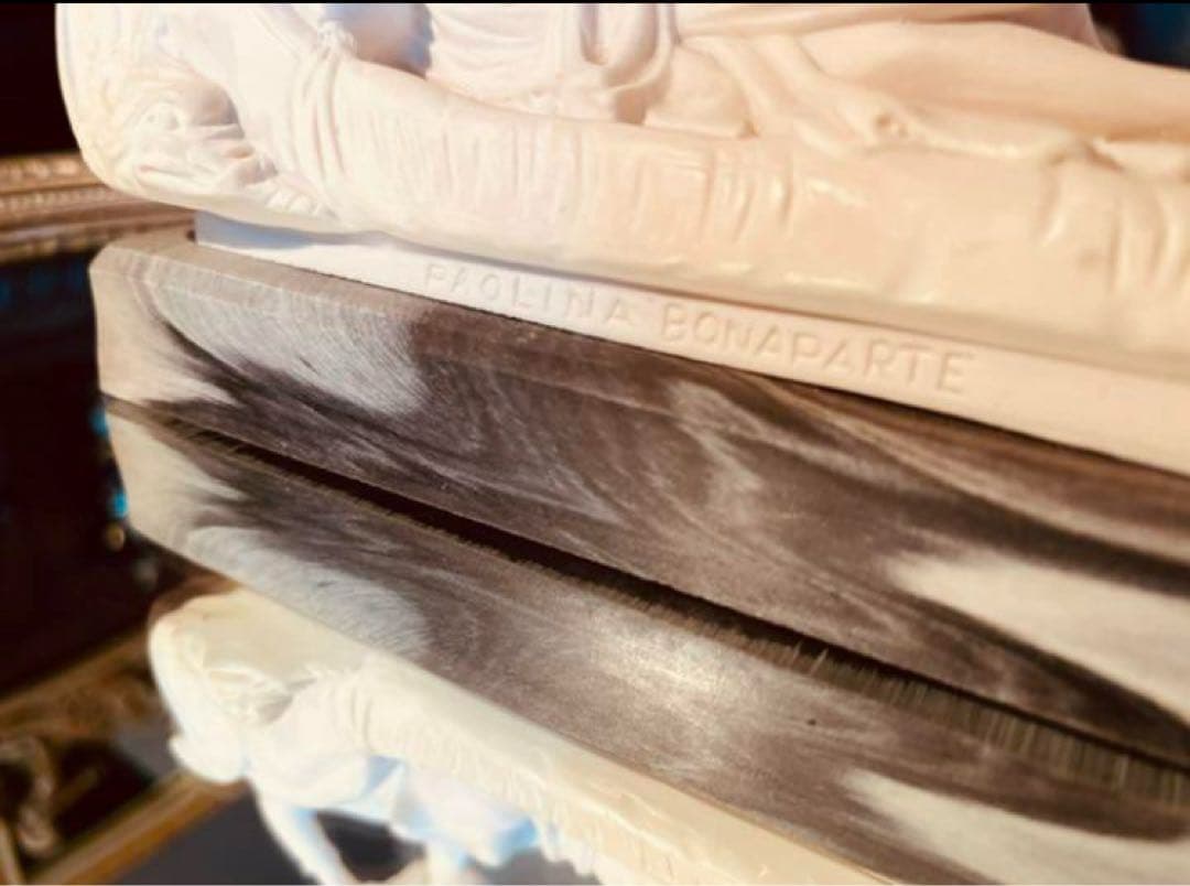 湯布院アンティーク イタリア製ポーリーヌ・ボナパルト ナポレオン妹 大理石 置物