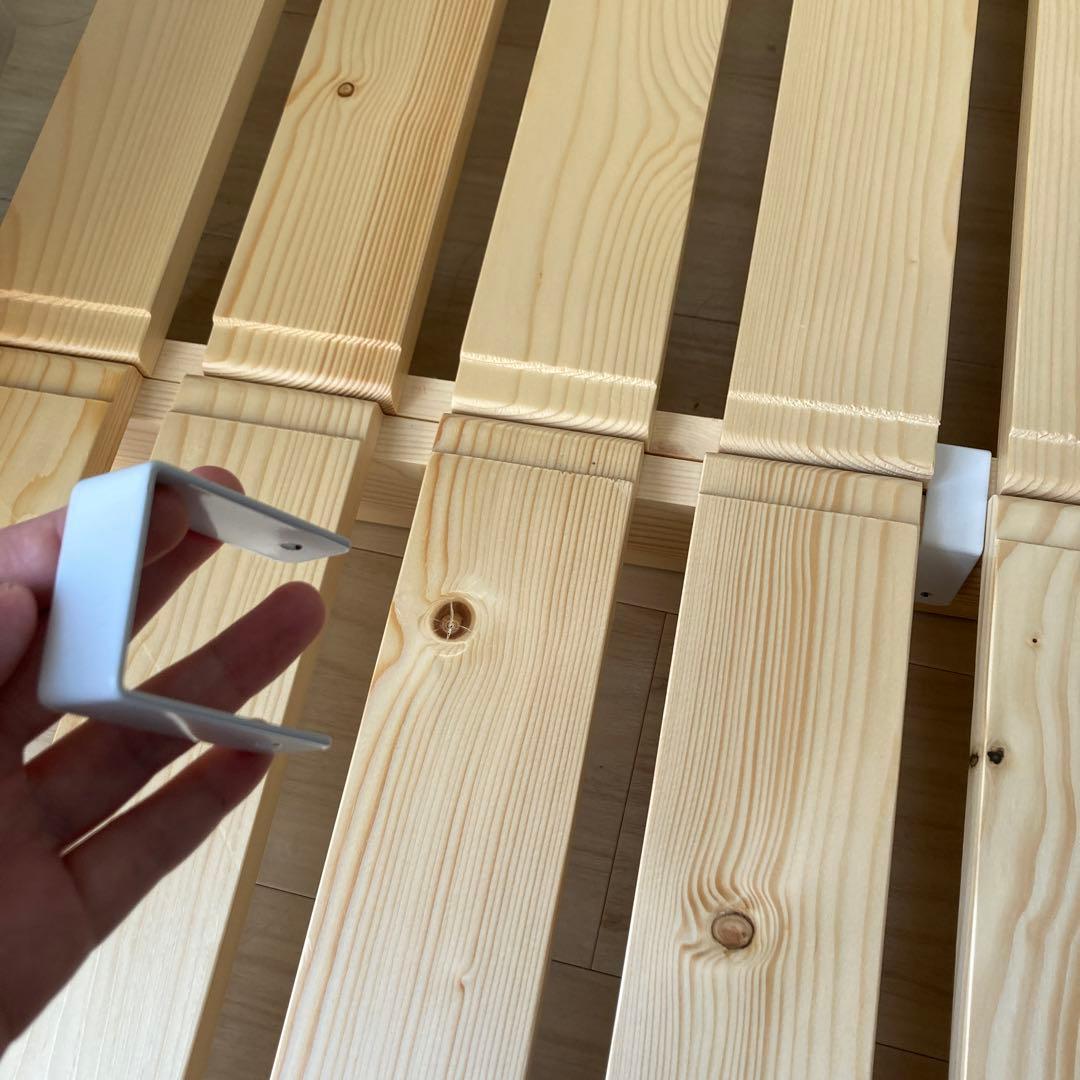 美品 ベルメゾン すのこベッド シングル