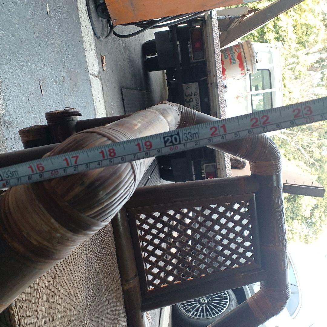 バリ ソファー ２脚 竹 バンブー