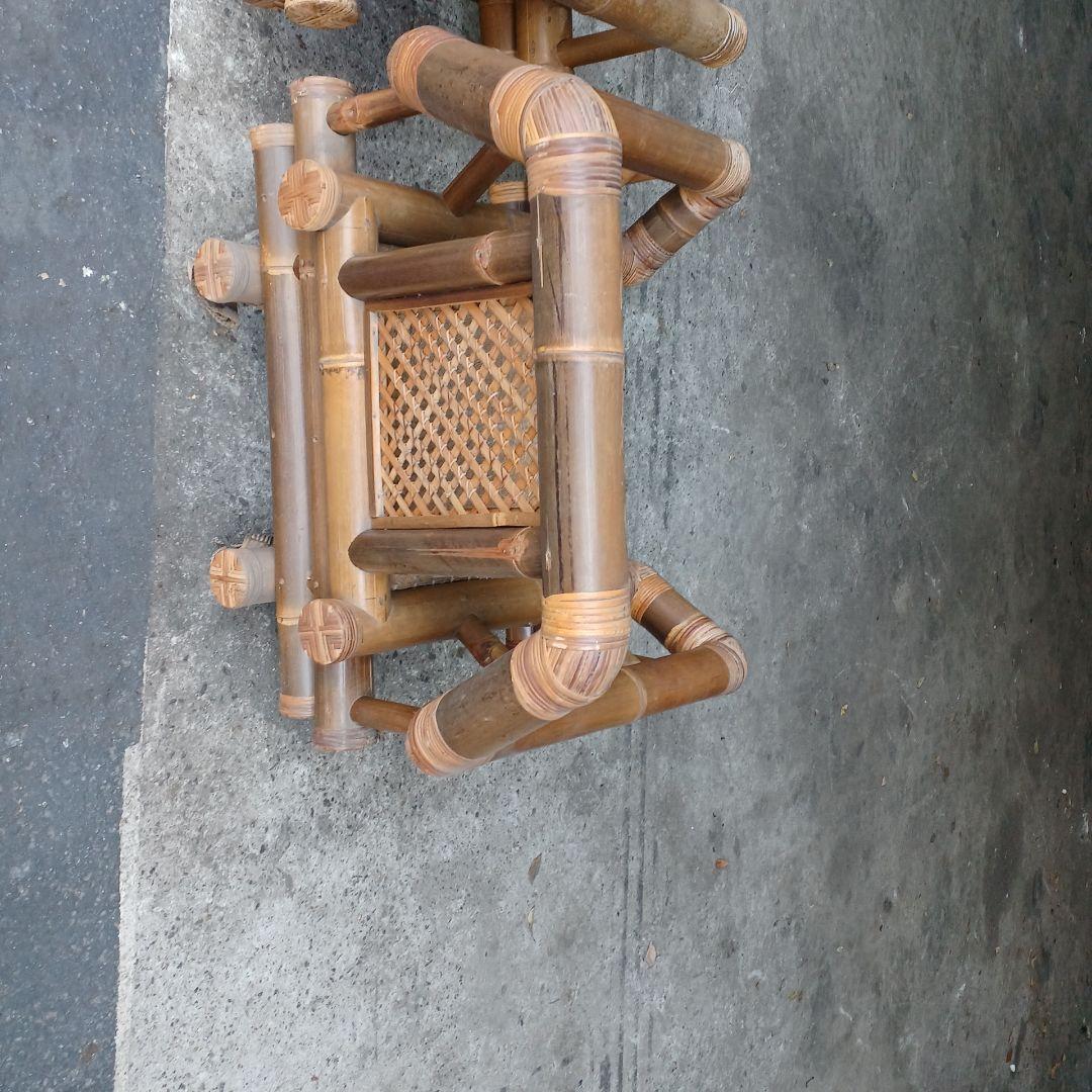 バリ ソファー ２脚 竹 バンブー