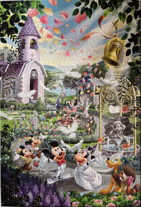 1000ピース ジグソーパズル ウエディングベルにのせて ディズニー