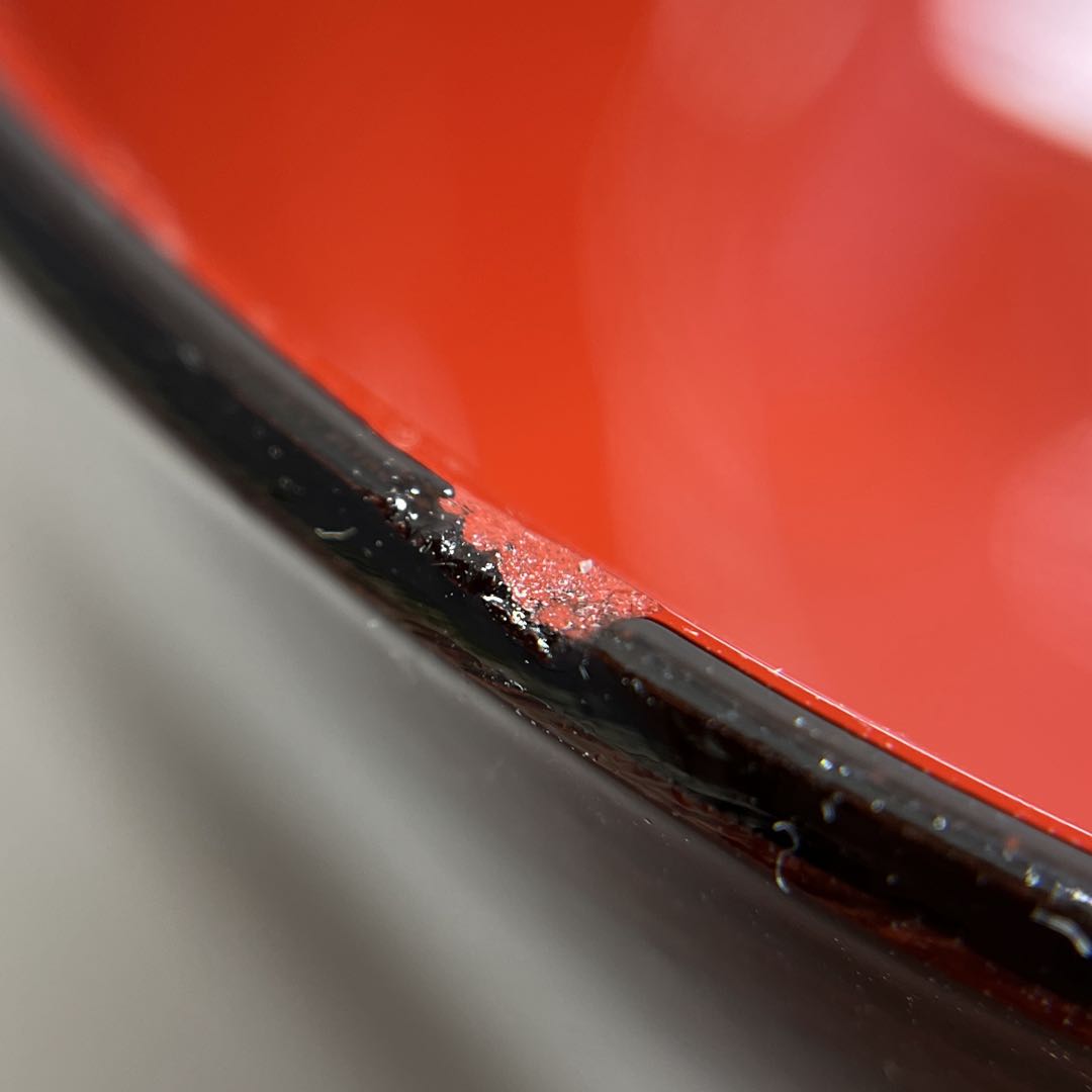 【未使用品】会津塗　朱塗り 汁椀 6口セット