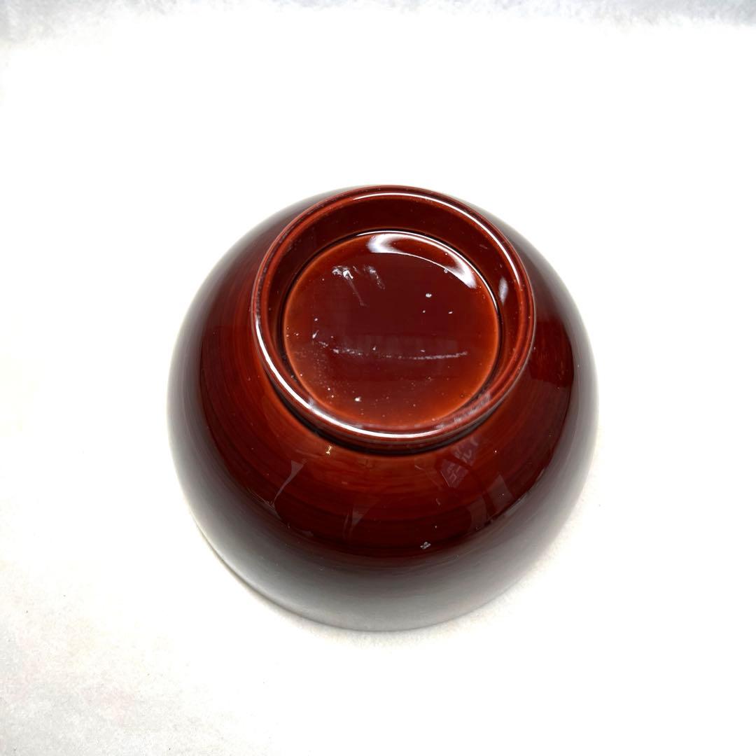 【未使用品】会津塗　朱塗り 汁椀 6口セット