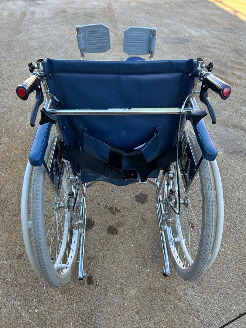 折りたたみ式 自走式カワムラ リクライニング 介助用 車椅子 車いす
