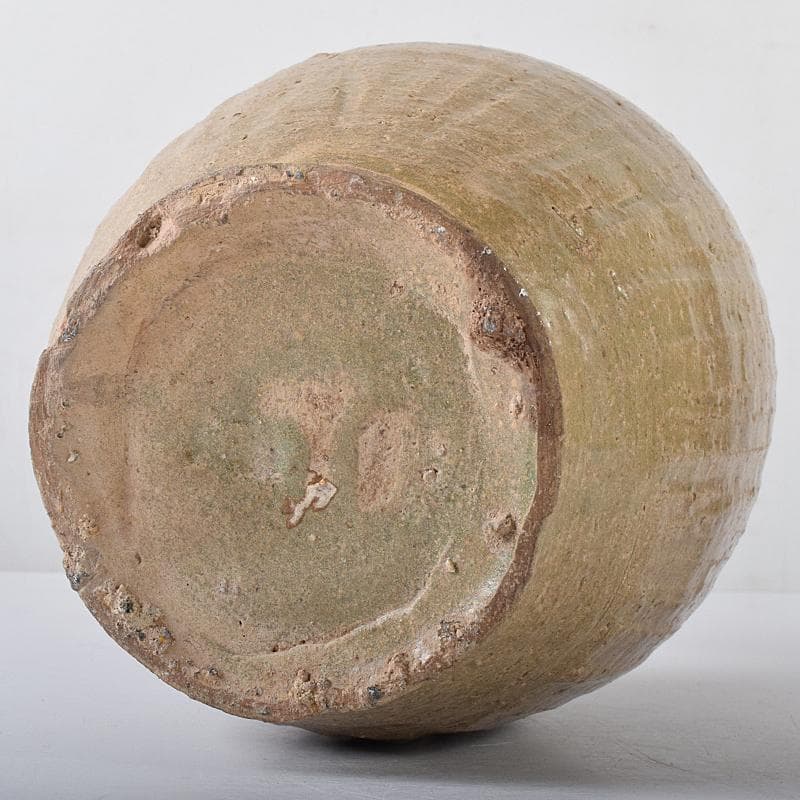 中国 越州窯青磁 碗口瓶 金継ぎ直し 時代箱付 M R7948B