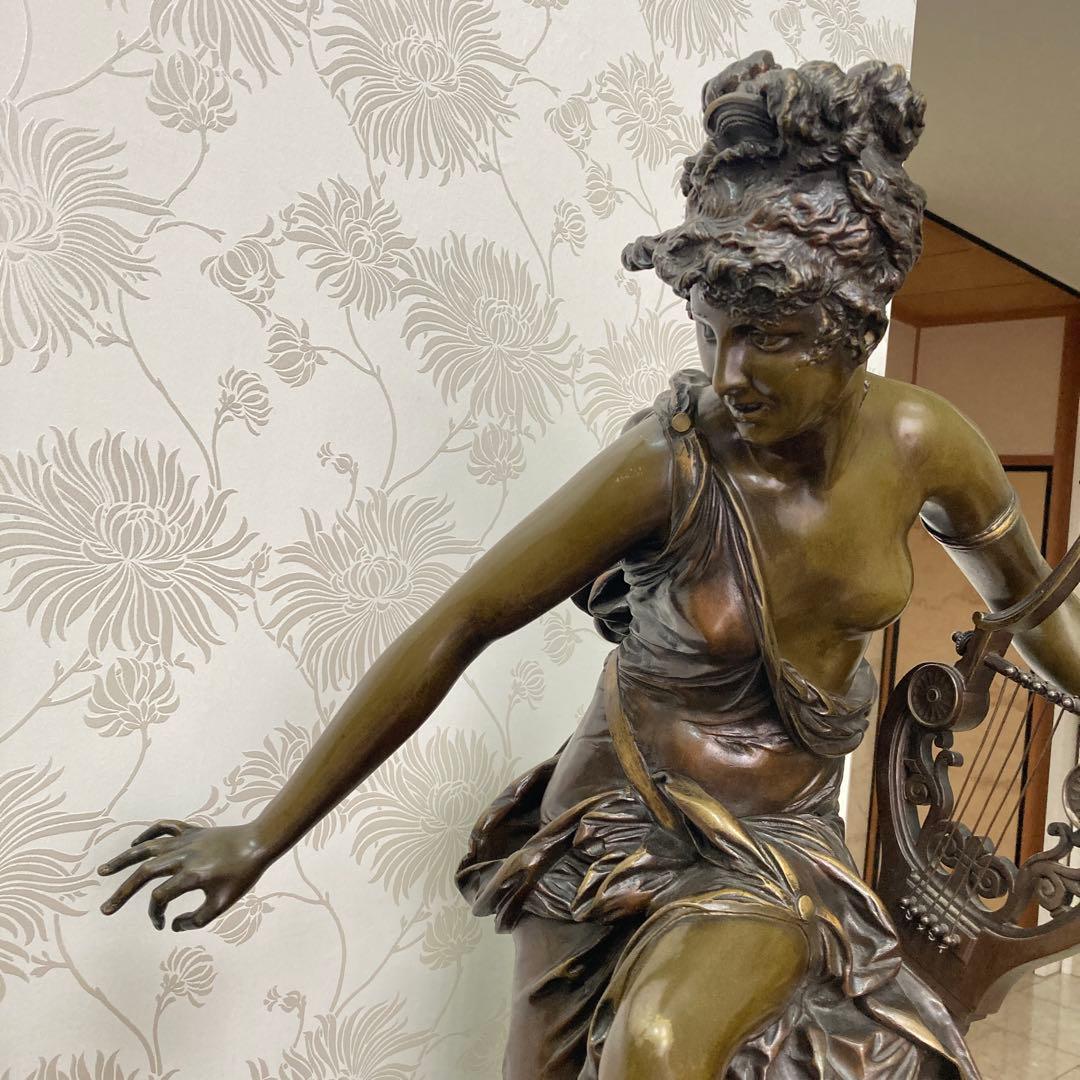 ブロンズ彫刻美人像　「MELODIE」