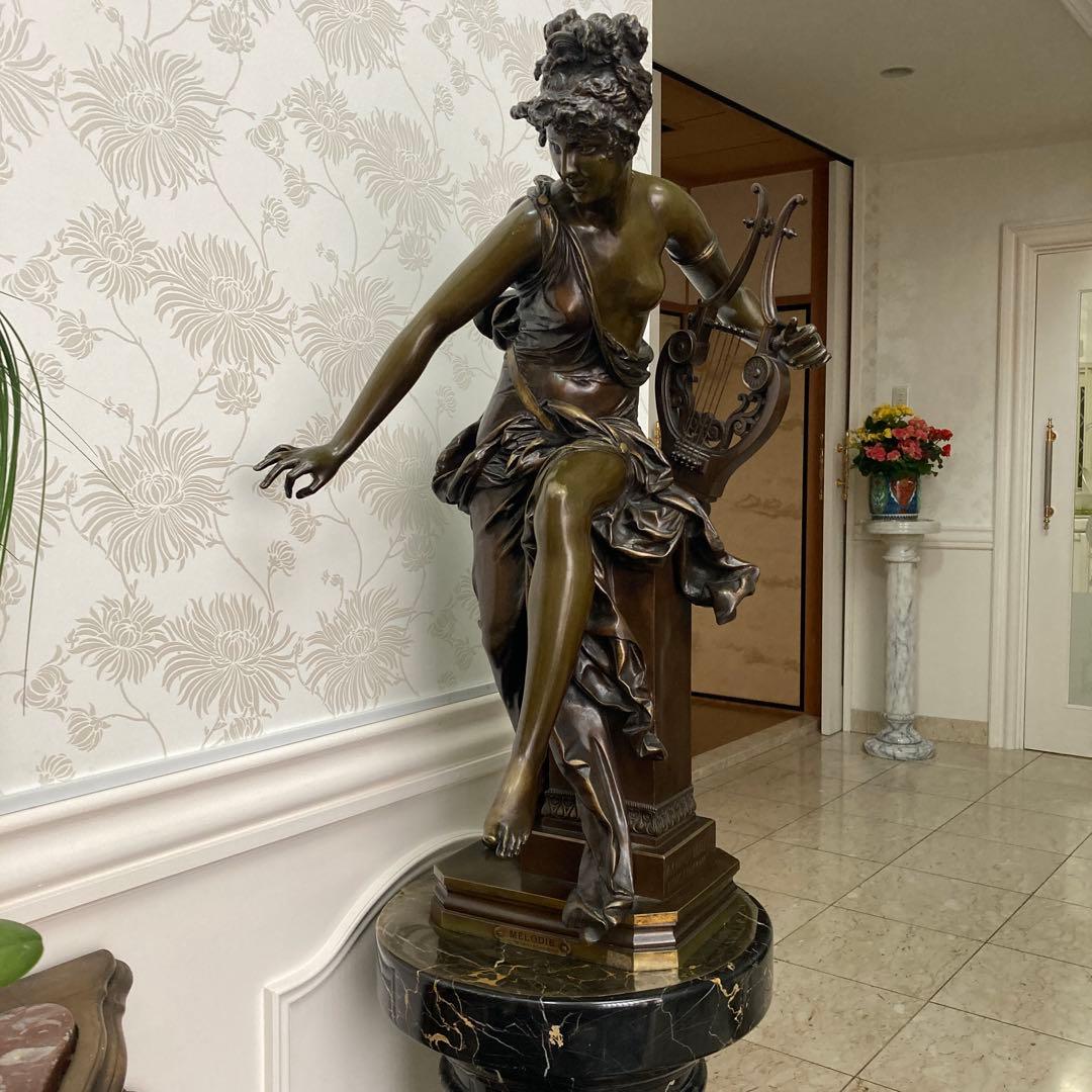 ブロンズ彫刻美人像　「MELODIE」