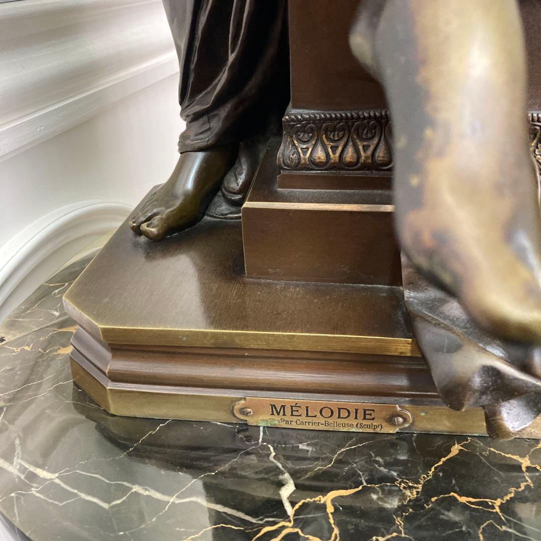 ブロンズ彫刻美人像　「MELODIE」