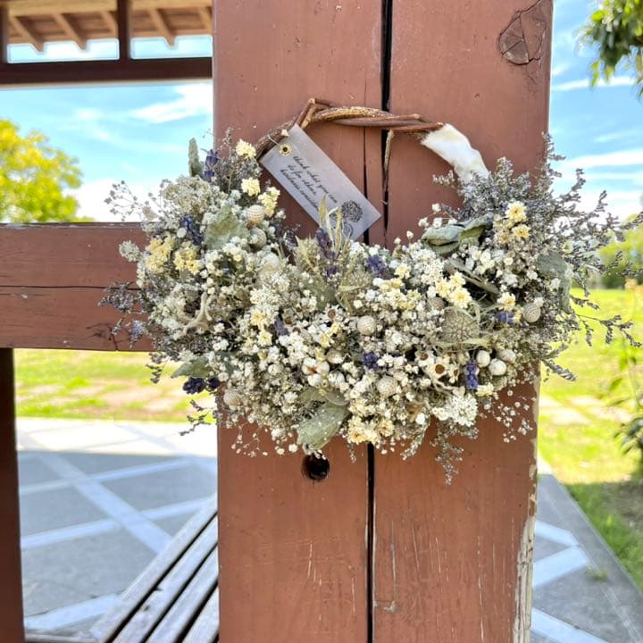 フレンチリース　かすみ草