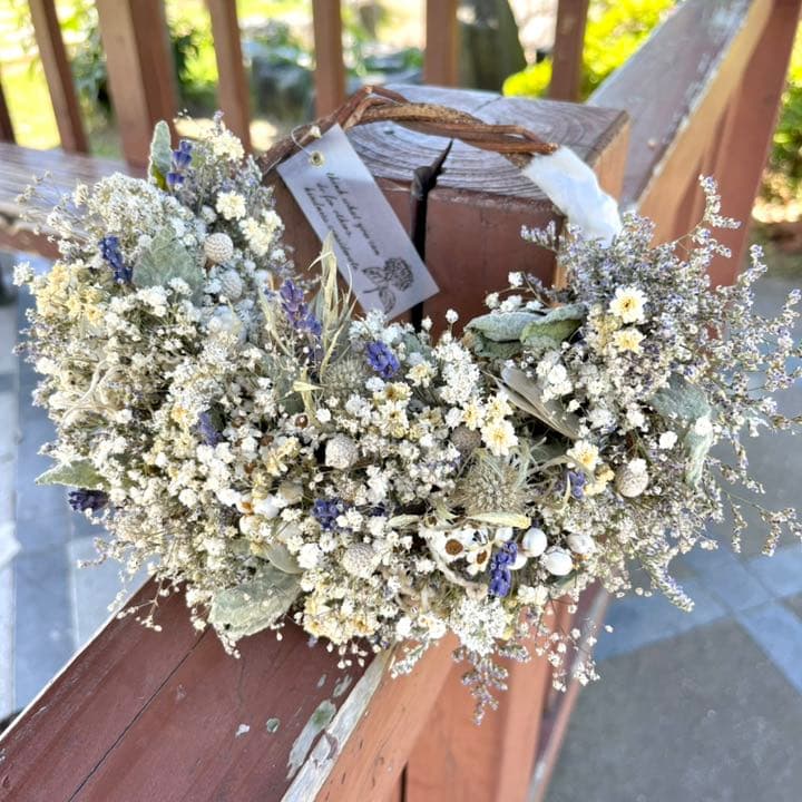 フレンチリース　かすみ草