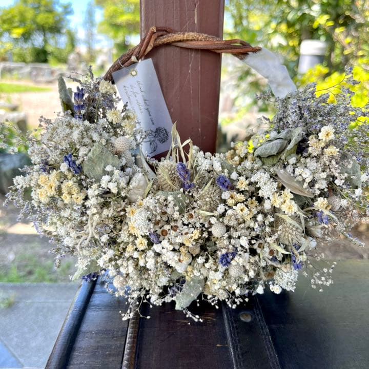 フレンチリース　かすみ草