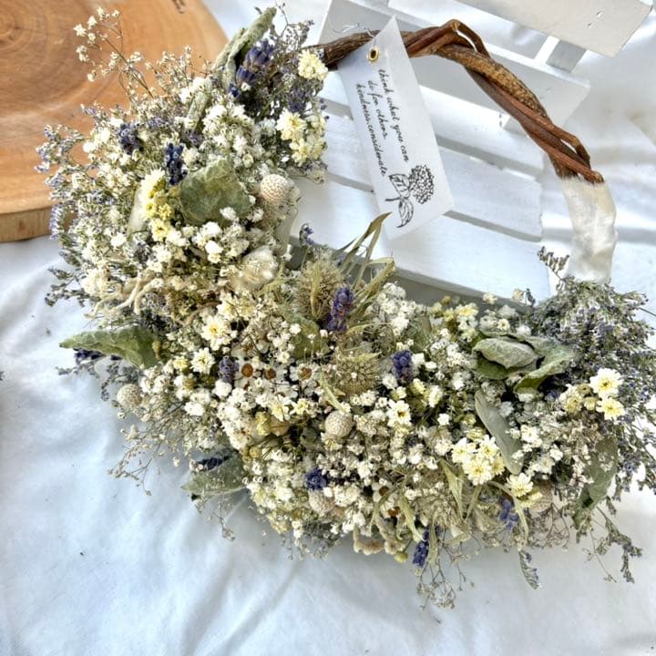 フレンチリース　かすみ草