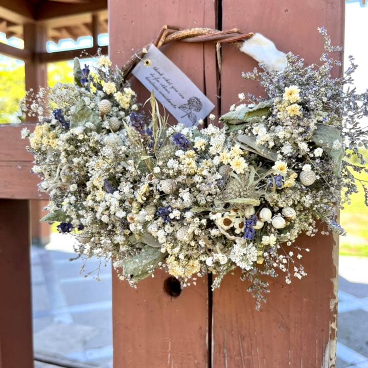 フレンチリース　かすみ草