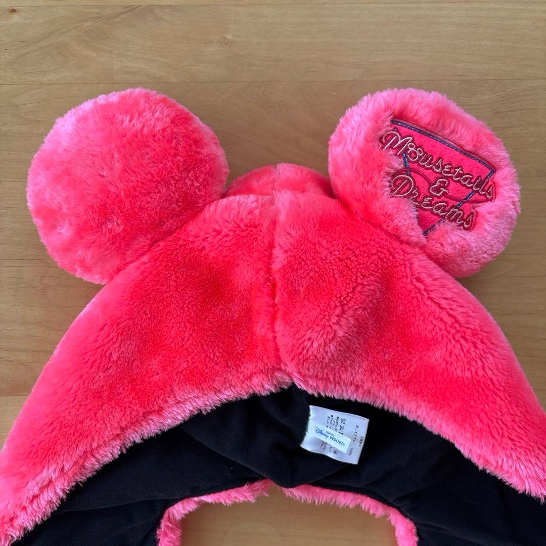 ディズニー ミッキー ファンキャップ 35周年 ピンク マフラー 手袋