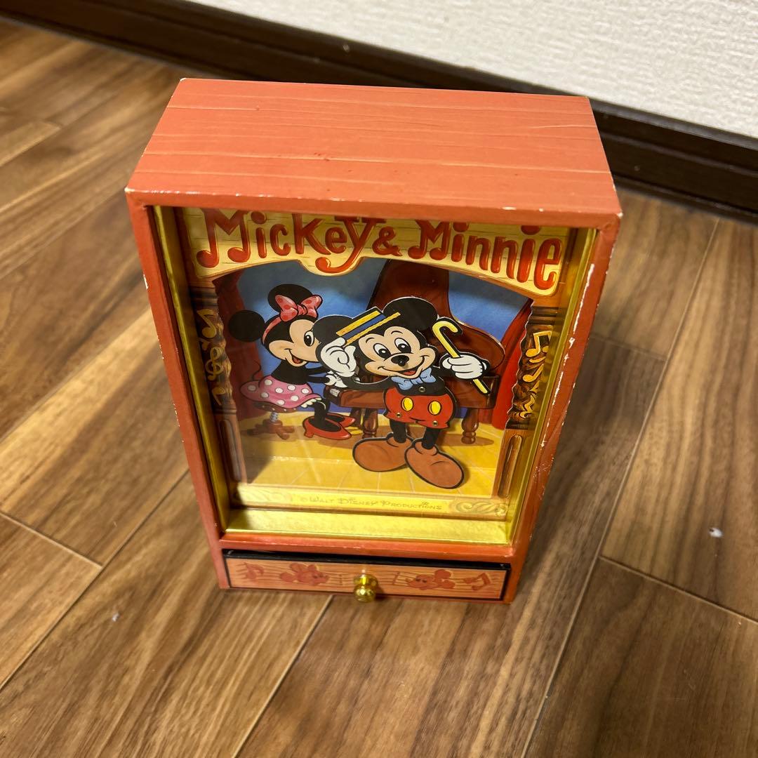 ディズニーミッキーマウス オルゴール 小物入れ
