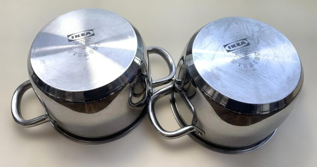 IKEA OUMBÄRLIG オウムベルリグ 両手鍋 ふた付 3L 2個セット - メルカリ