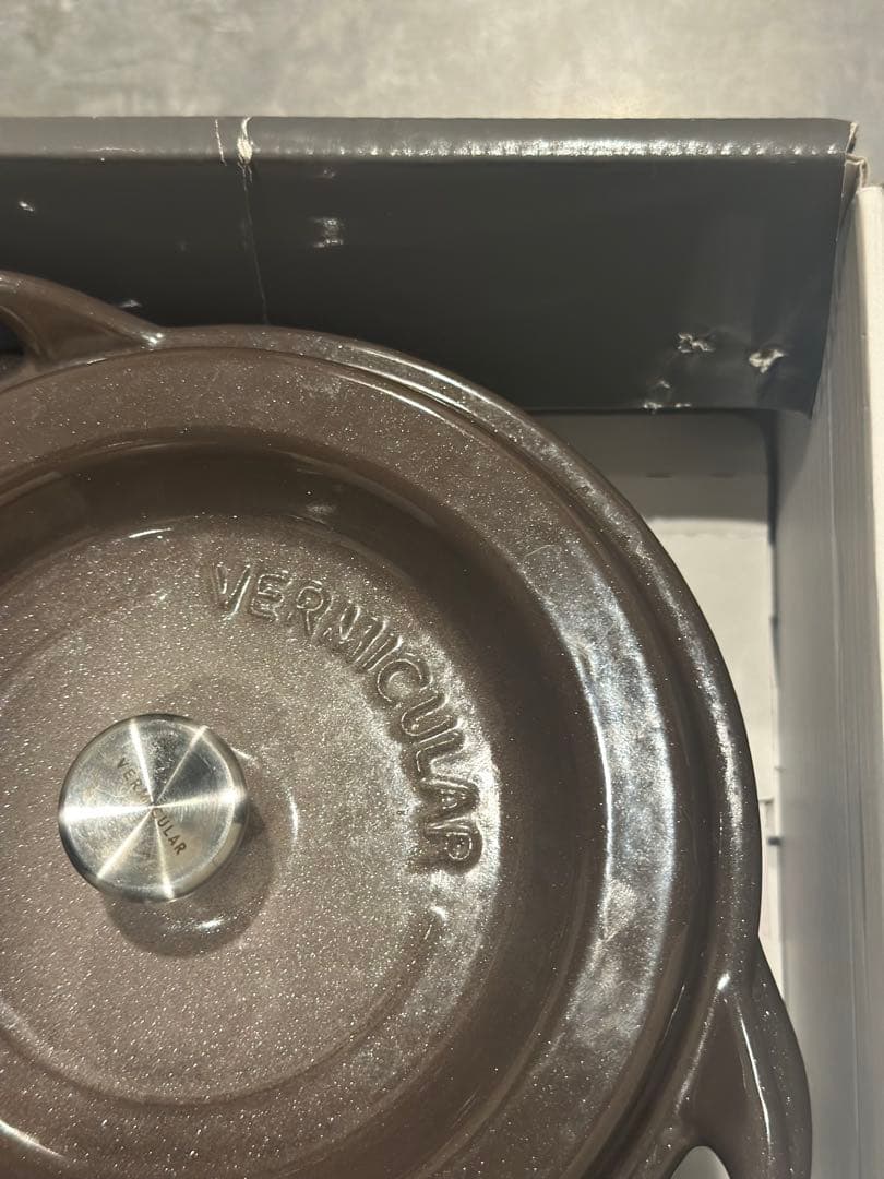 【状態良好パールブラウン】バーミキュラ オーブンポットラウンド18cm 無水調理