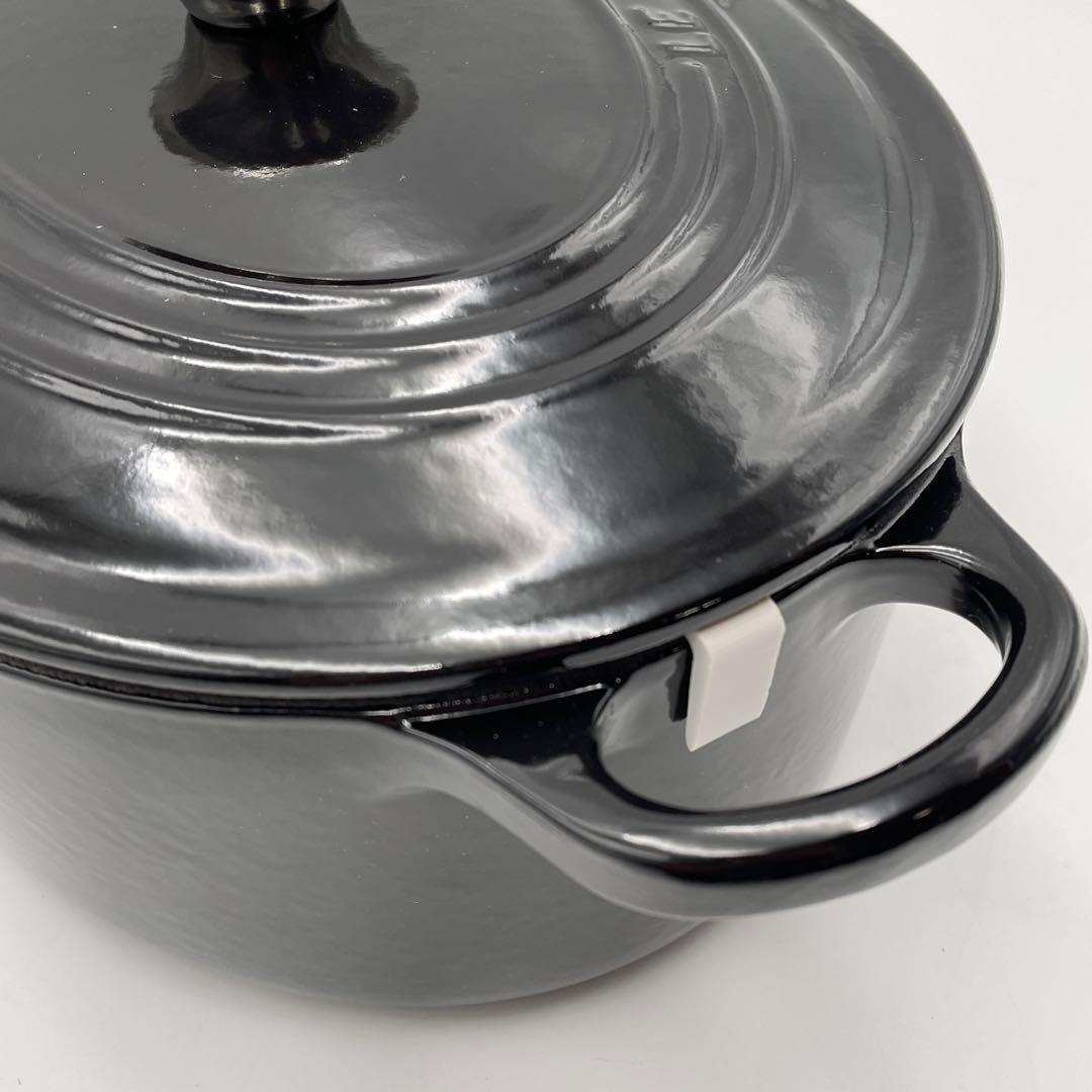 未使用 ル・クルーゼ ココット・オーバル 25cm ブラックオニキス　希少色