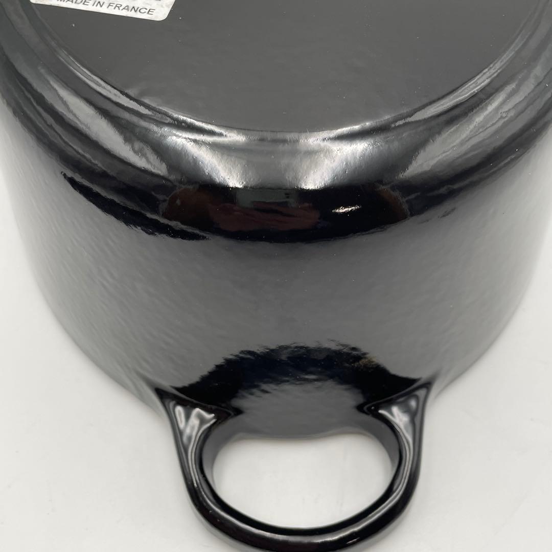 未使用 ル・クルーゼ ココット・オーバル 25cm ブラックオニキス　希少色