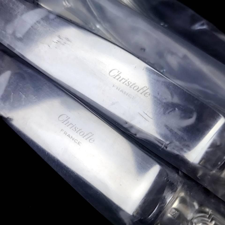 ◇未使用◇クリストフル リュバン　フォーク　ナイフ　ペア　2客　4本セット