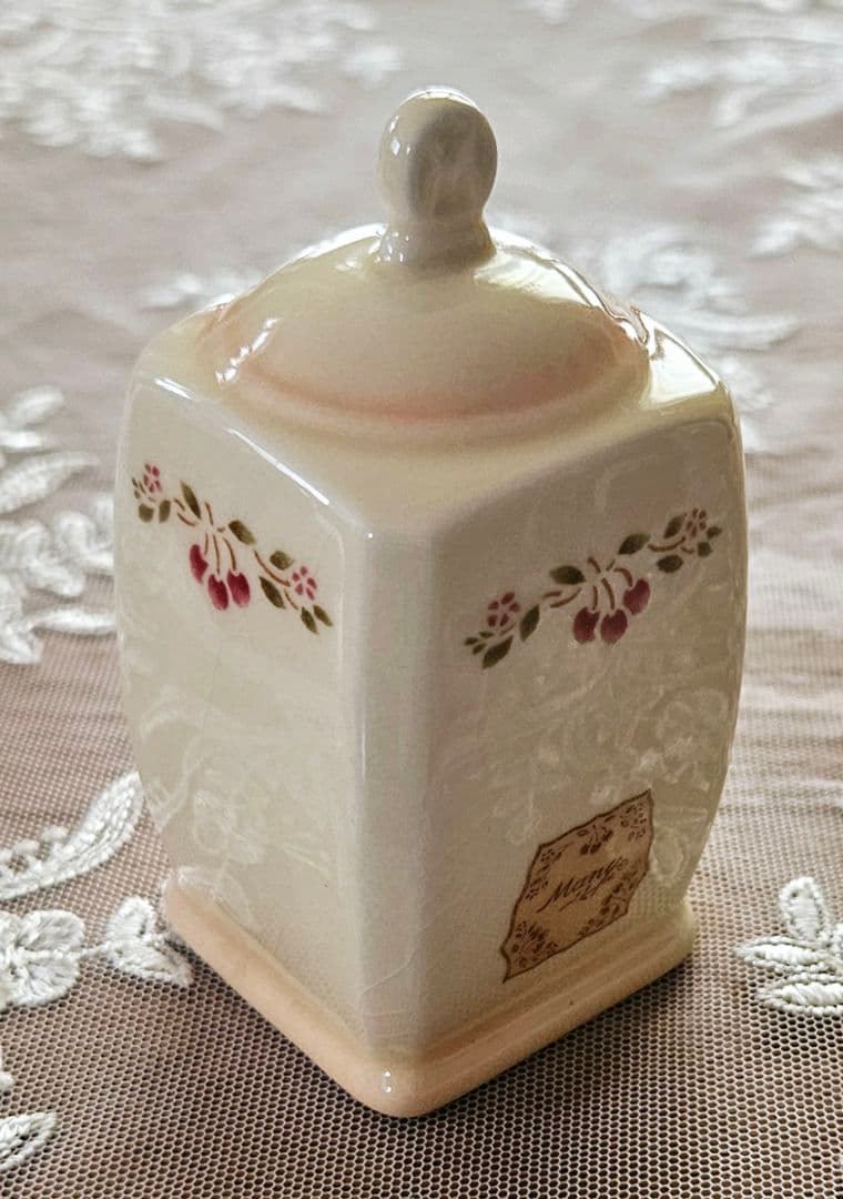 廃盤品 レア マニー アンティークチェリー キャニスター ソルト&ペーパー 新品