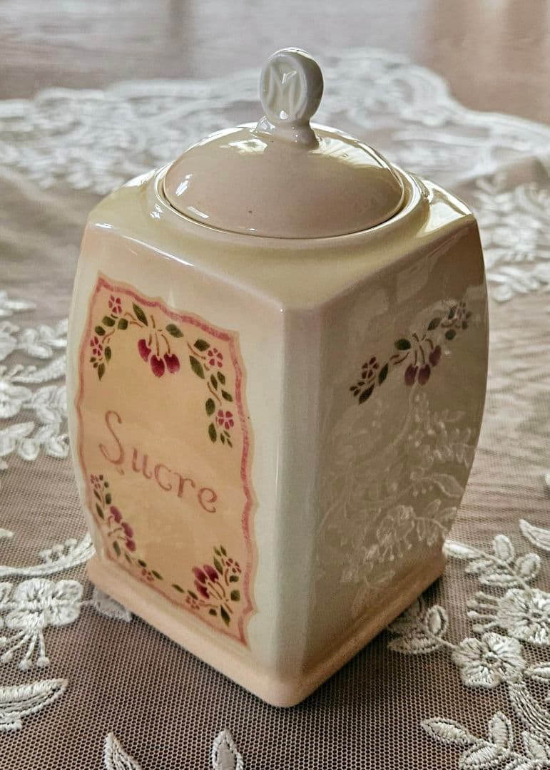 廃盤品 レア マニー アンティークチェリー キャニスター ソルト&ペーパー 新品