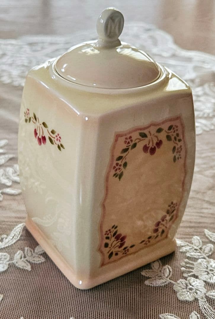 廃盤品 レア マニー アンティークチェリー キャニスター ソルト&ペーパー 新品