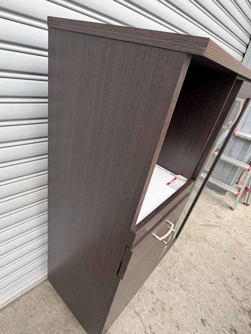 最終価格 ニトリ レンジボード ブラウン 茶色 横幅80cm