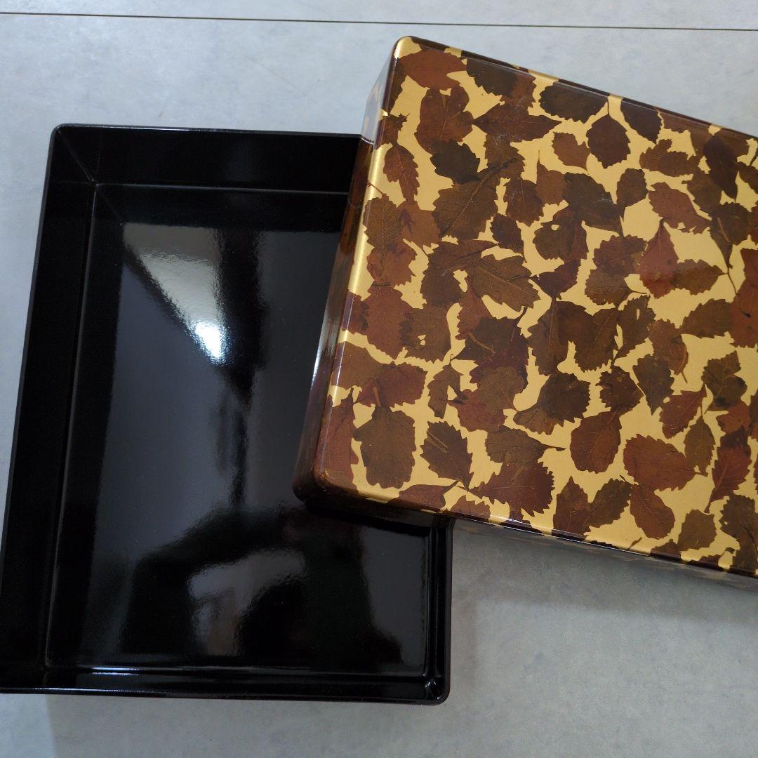 葉模様漆塗り文箱 - メルカリ