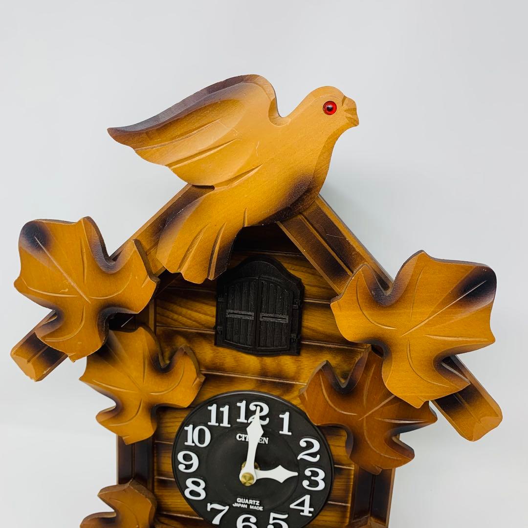 CITIZEN 鳩時計 4MJ234-B 昭和レトロ 高級クォーツ 壁掛け時計