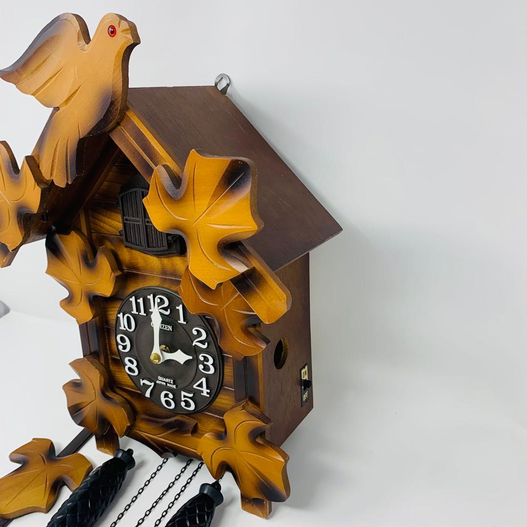 CITIZEN 鳩時計 4MJ234-B 昭和レトロ 高級クォーツ 壁掛け時計