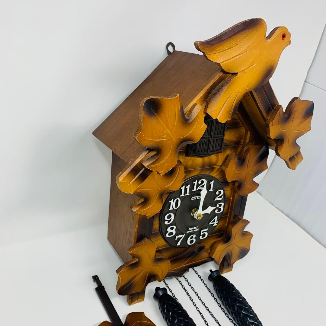 CITIZEN 鳩時計 4MJ234-B 昭和レトロ 高級クォーツ 壁掛け時計