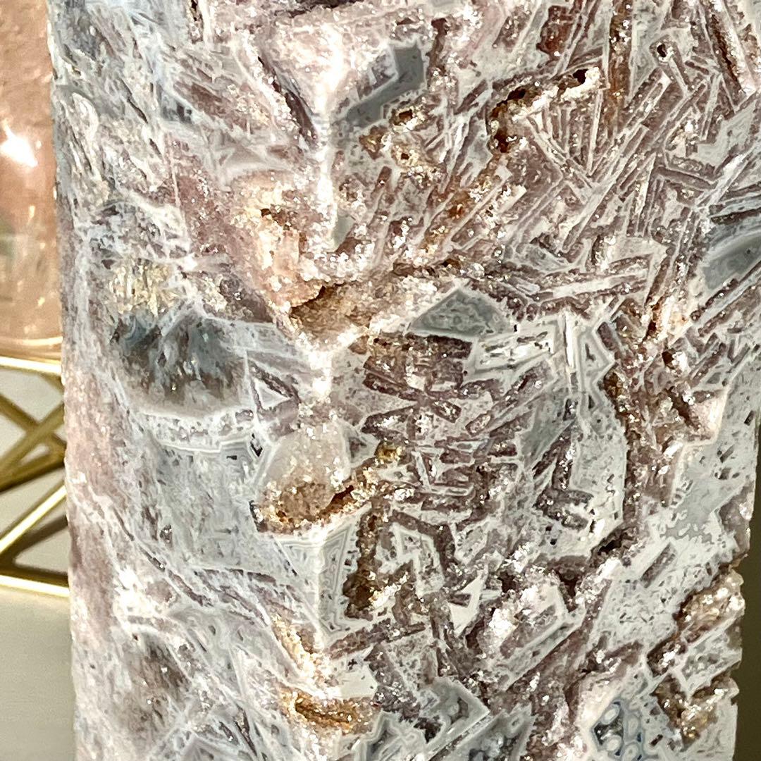 Bigサイズ✳︎ ドゥルージー煌めくポイント ピンクアメジスト タワー