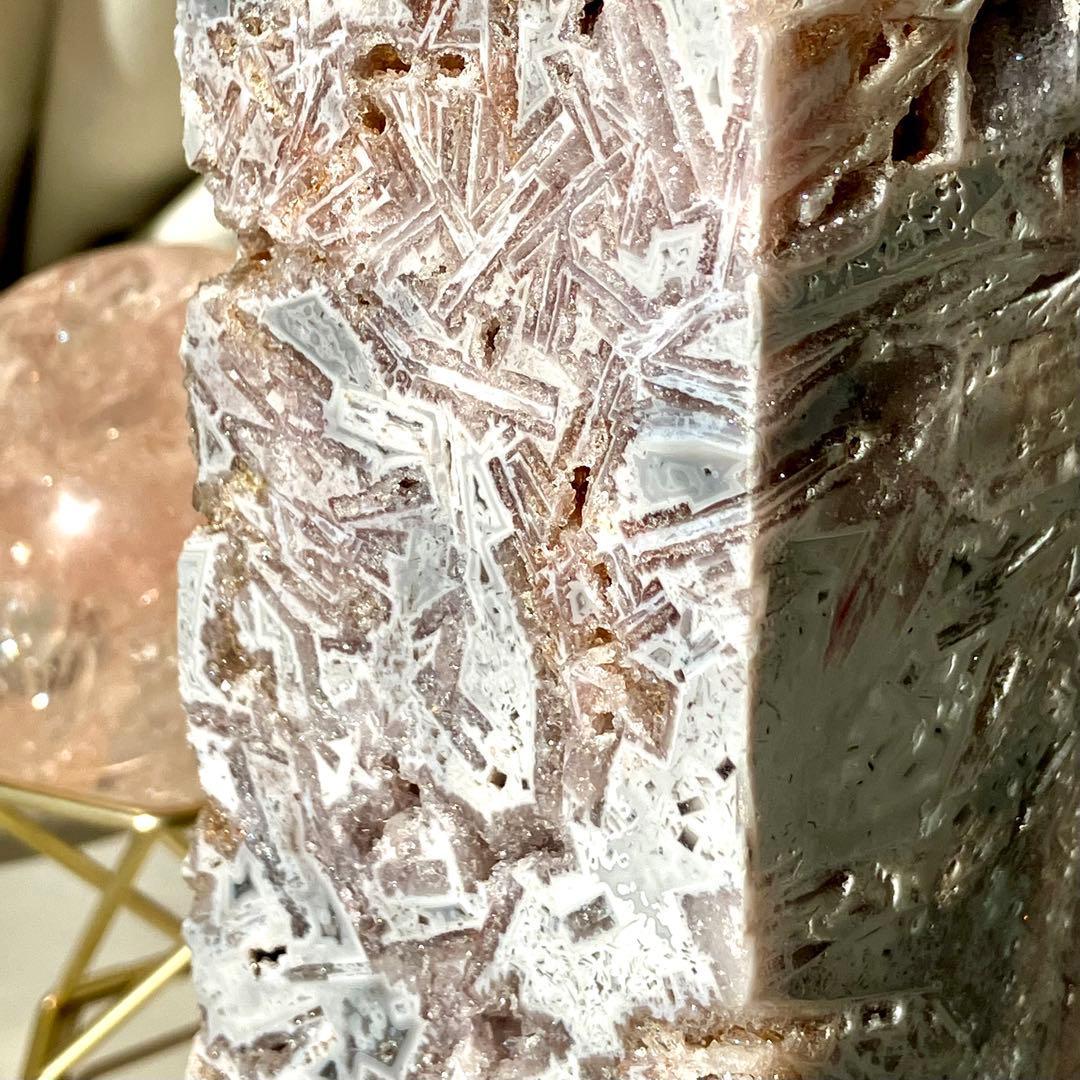 Bigサイズ✳︎ ドゥルージー煌めくポイント ピンクアメジスト タワー