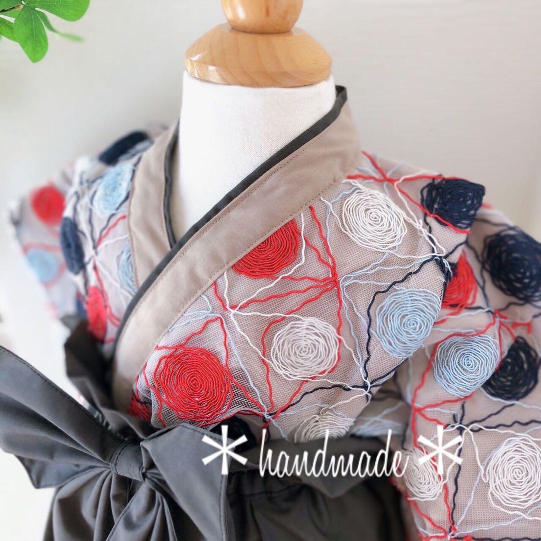 ベビー袴　キッズ袴　オーガンジー袴　男の子袴　初節句　お食い初め