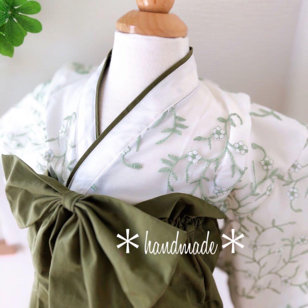 ベビー袴　キッズ袴　オーガンジー袴　男の子袴　初節句　お食い初め