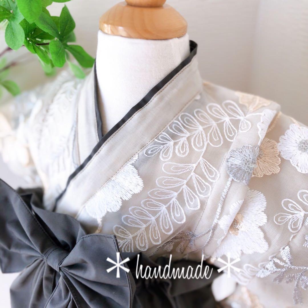 ベビー袴　キッズ袴　オーガンジー袴　男の子袴　初節句　お食い初め