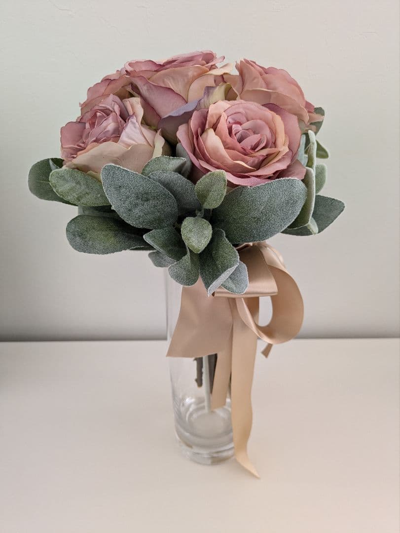 アーティフィシャルフラワーPRIMA プリマ　ブーケ　　《フラワーベース付き》