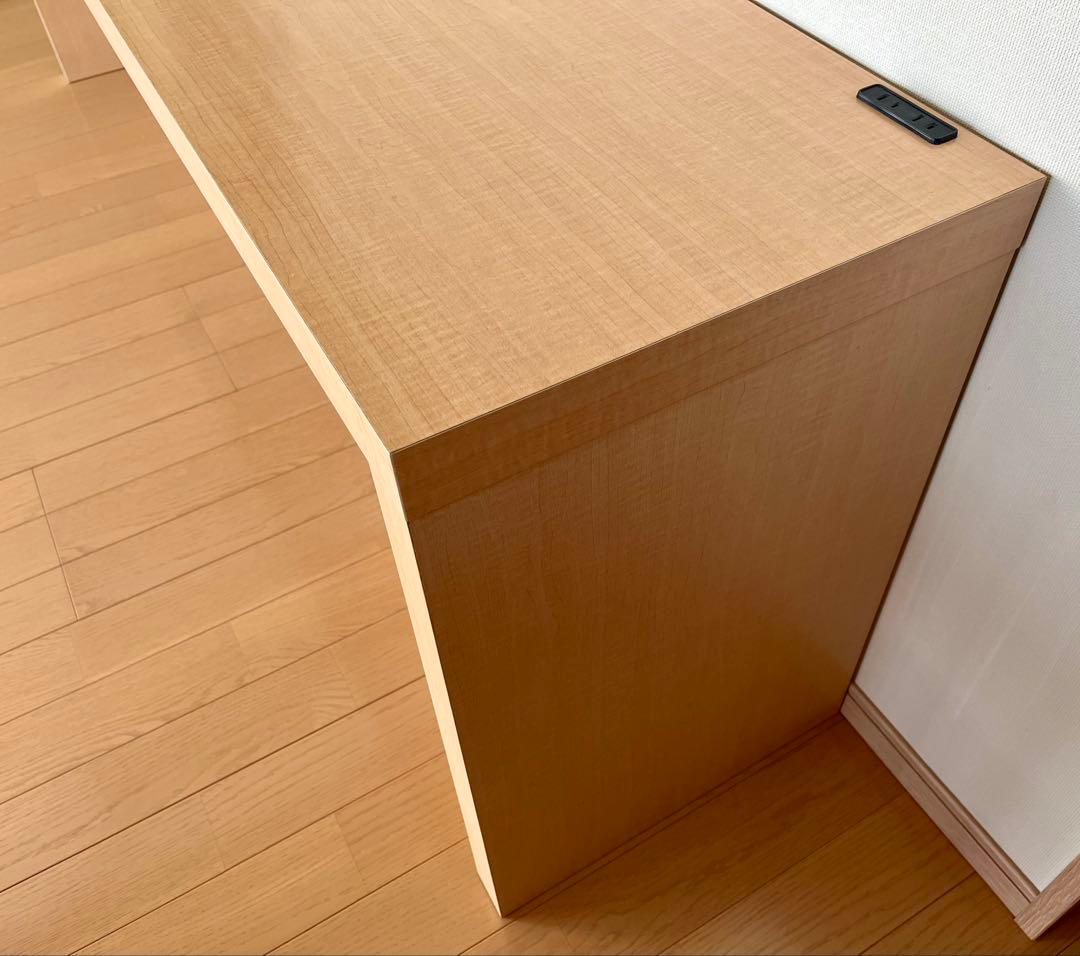 匿名送料無料 幅2m10cmナチュラルウッド シンプルデスク