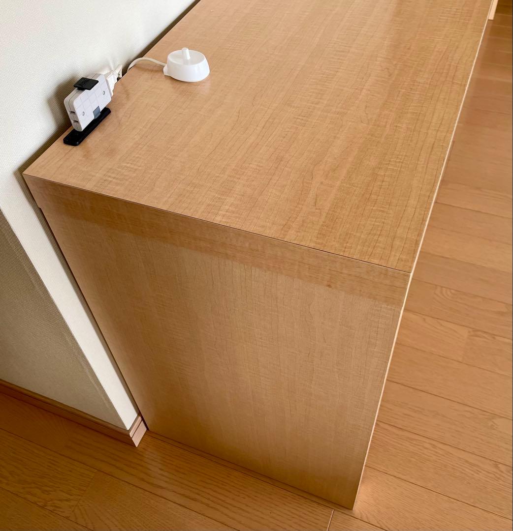 匿名送料無料 幅2m10cmナチュラルウッド シンプルデスク