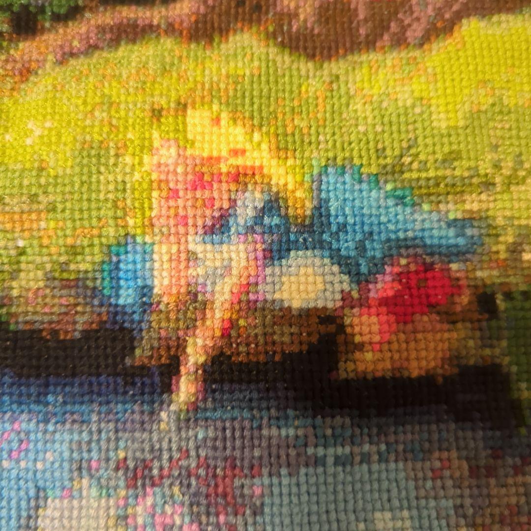 クロスステッチ　完成品　不思議の国のアリス