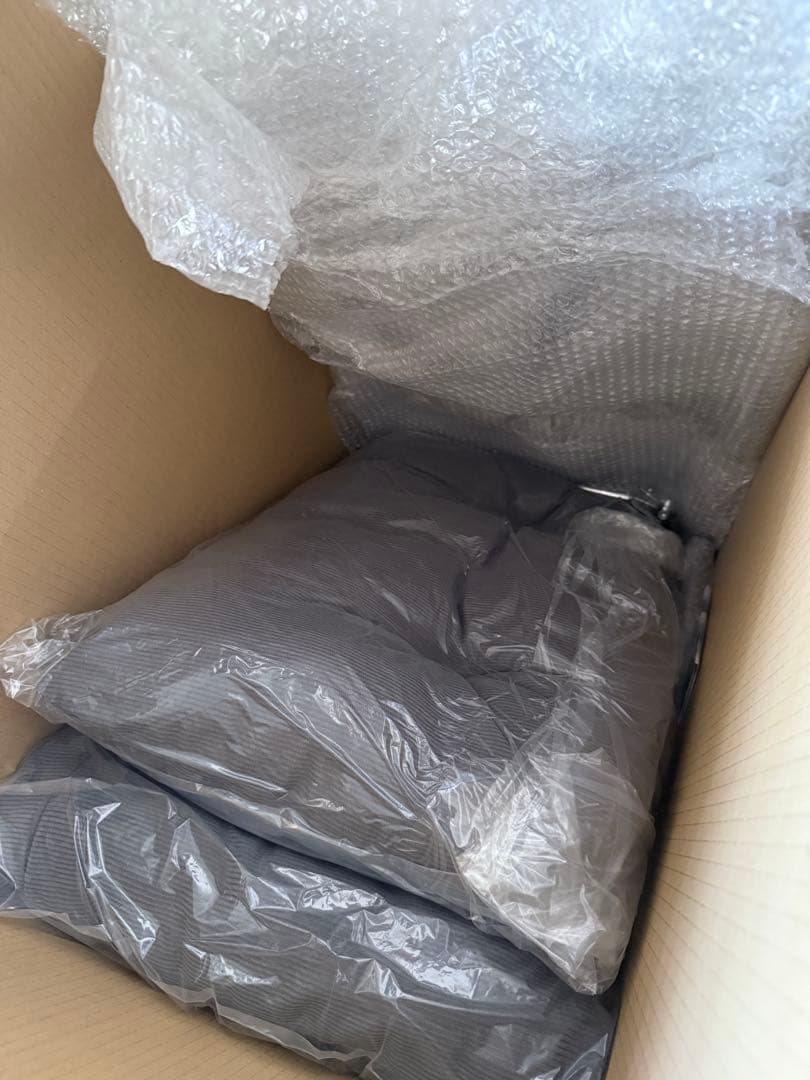 【新品・最安】コーデュロイ1人掛けソファ - チャコールグレー