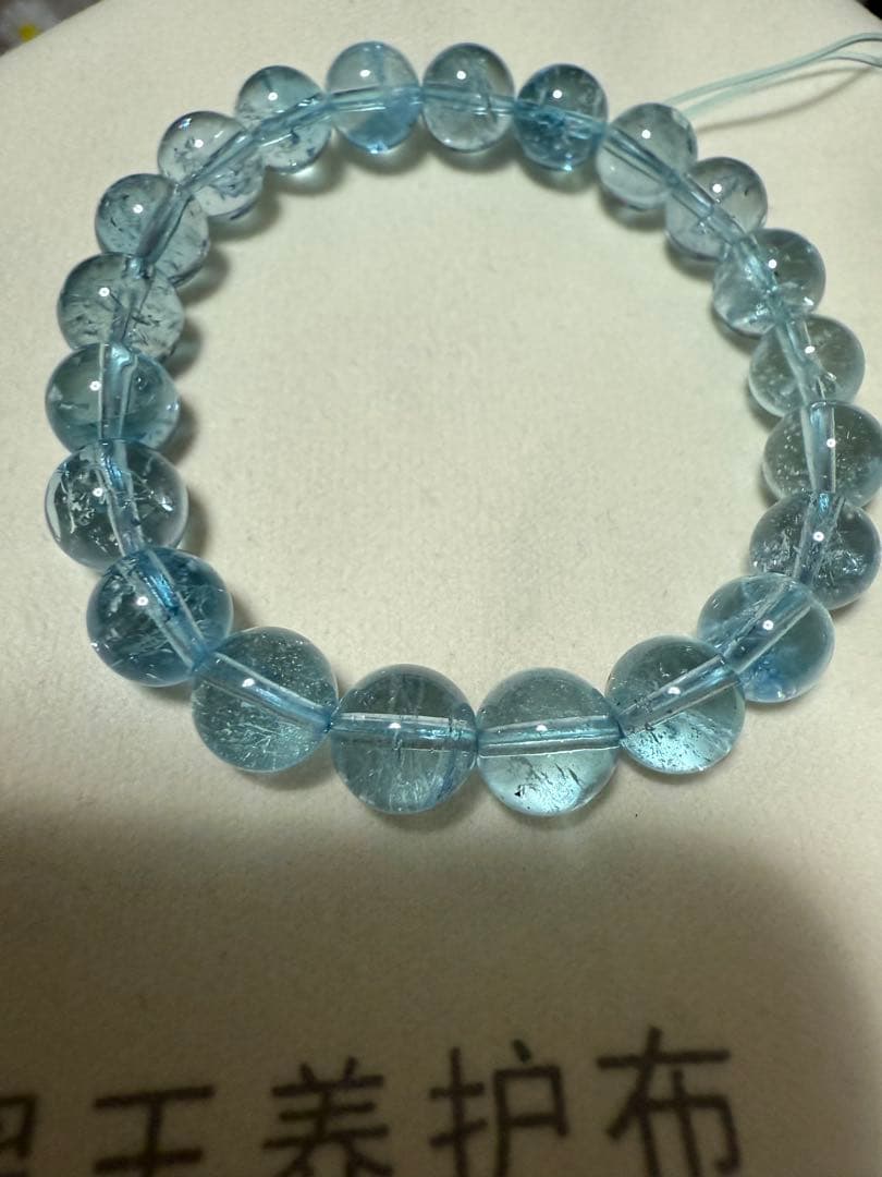 希少なロンドンブルートパーズ 綺麗な青をまとう希少石 天然石 ブレスレット 新着情報☆格別！バイカラーの蒼色が美しい希少なロンドンブルー