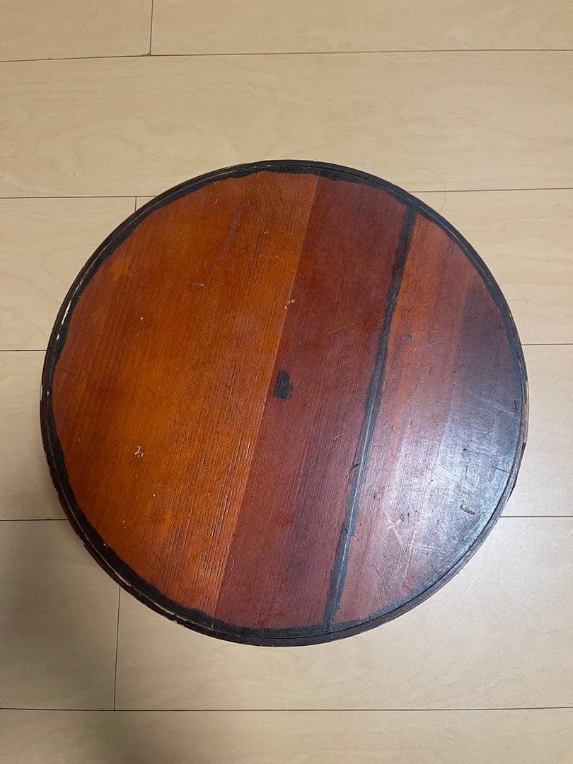 ちゃびつ　茶櫃　おひつ　曲げわっぱ　昭和レトロ　蓋付き　状態良